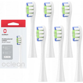   Oclean Brush Head Professional Clean 6-pack White (6970810553802)