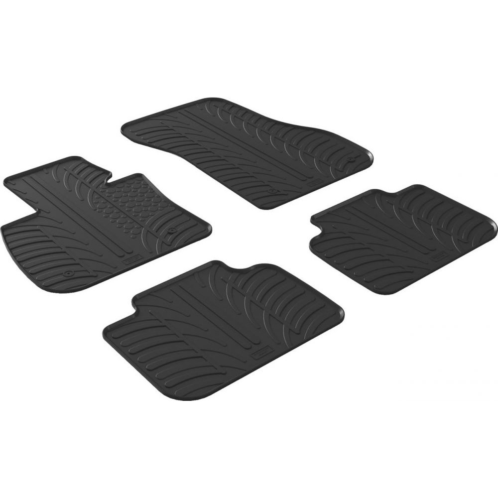 Gledring Автомобільні килимки поліки в салон GledRing на у BMW X1 F48 15-22 БМВ Х1 чорні - зображення 1