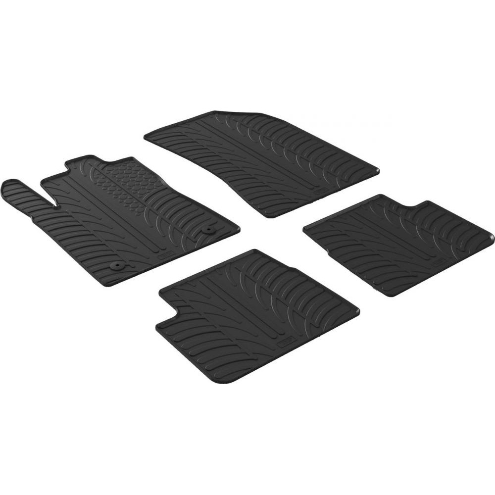 Gledring Автомобільні килимки поліки в салон GledRing на у Citroen C3 3 МКПП 16- Ситроен С3 чорні - зображення 1