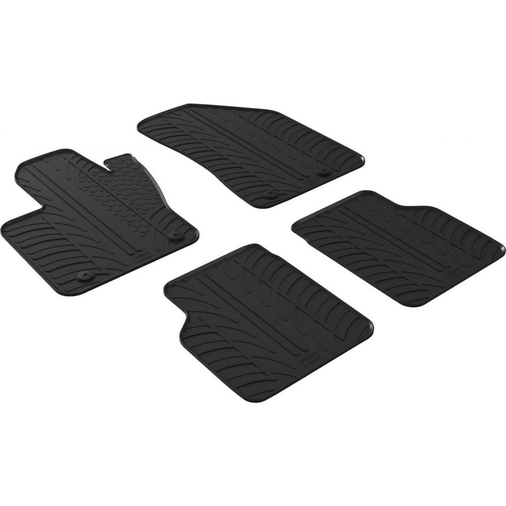 Gledring Автомобільні килимки поліки в салон GledRing на у Jeep Compass 2 17- Джип Компас чорні - зображення 1