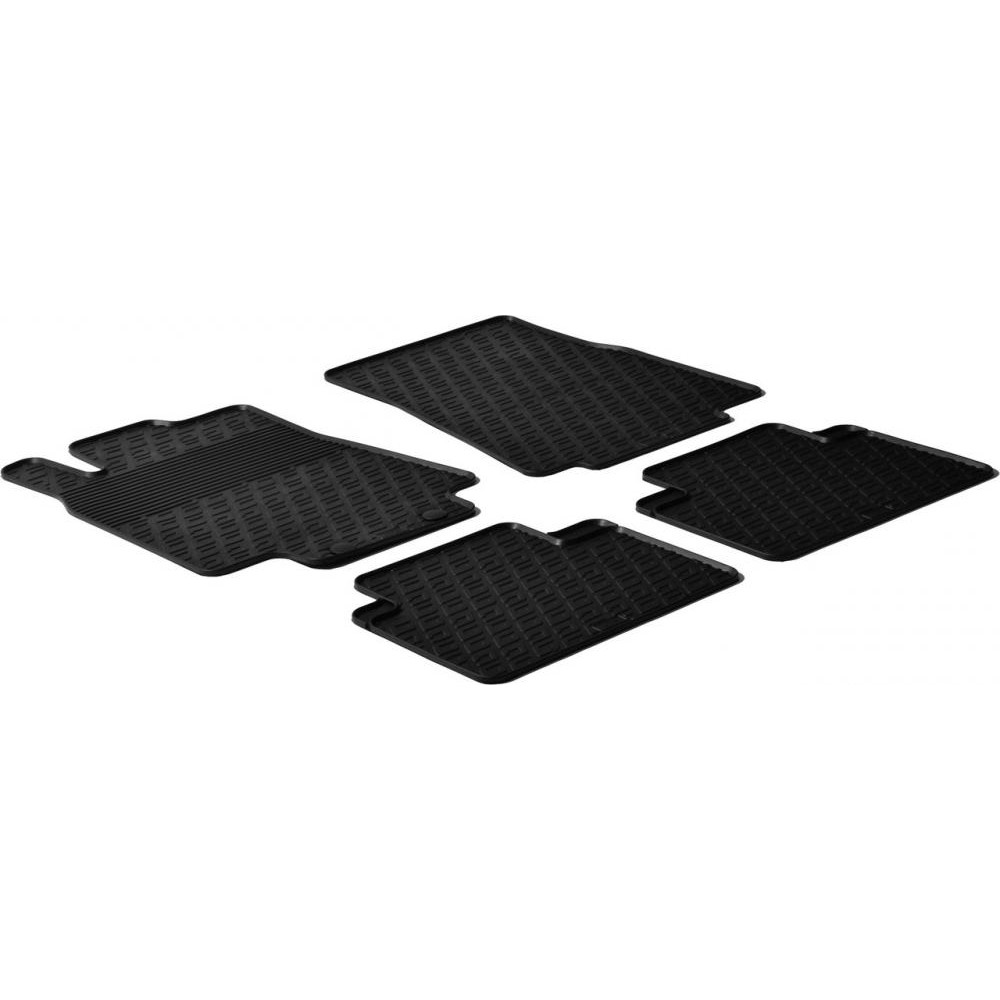 Gledring Автомобільні килимки поліки в салон GledRing на у Mercedes A W169 04-12 Мерседес А чорні - зображення 1