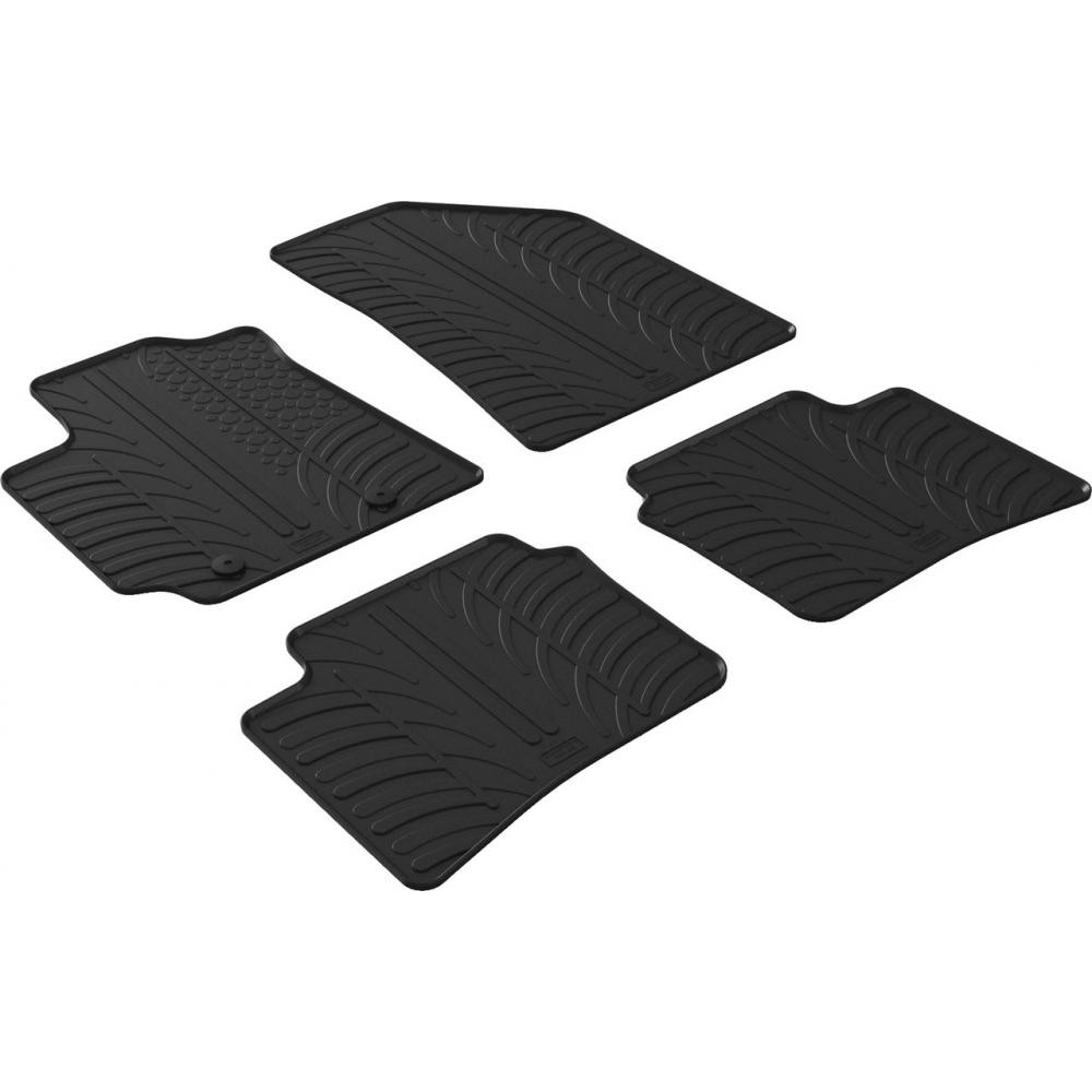 Gledring Автомобільні килимки поліки в салон GledRing на у Hyundai i10 3 19- Хендай ай 10 чорні - зображення 1