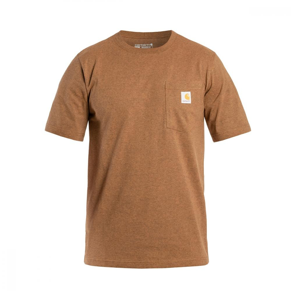 Carhartt WIP Футболка T-Shirt  K87 Pocket - Oiled Walnut Heather XXL - зображення 1