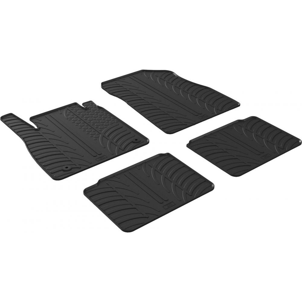 Gledring Автомобільні килимки поліки в салон GledRing на у Nissan Micra 5 16- Ниссан Микра чорні - зображення 1