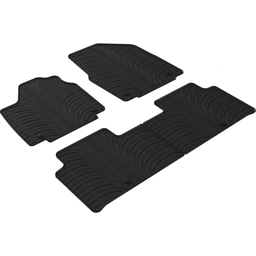 Gledring Автомобільні килимки поліки в салон GledRing на у Kia EV6 1 EV 21- КИА ЕВ6 чорні - зображення 1