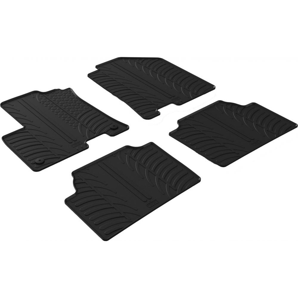 Gledring Автомобільні килимки поліки в салон GledRing на у Kia Niro 1 EV 18- КИА Ниро чорні - зображення 1