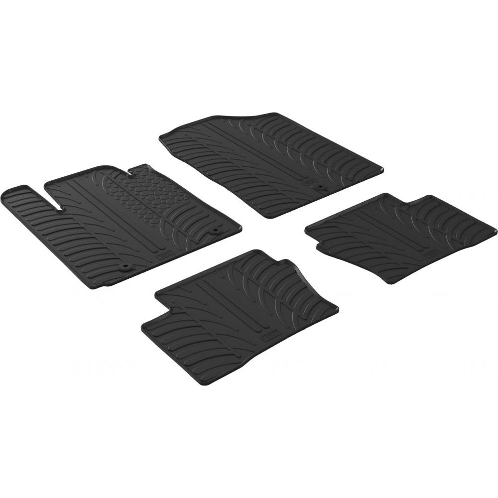Gledring Автомобільні килимки поліки в салон GledRing на у KIA Picanto 3 17- КИА Пиканто чорні - зображення 1