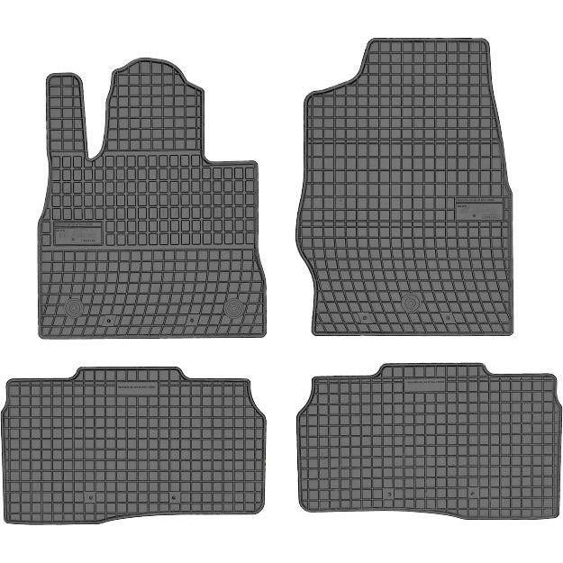 Frogum Автомобільні килимки поліки в салон Frogum на у Ford Explorer 6 20- 1-2 ряд Форд Эксплорер чорні - зображення 1