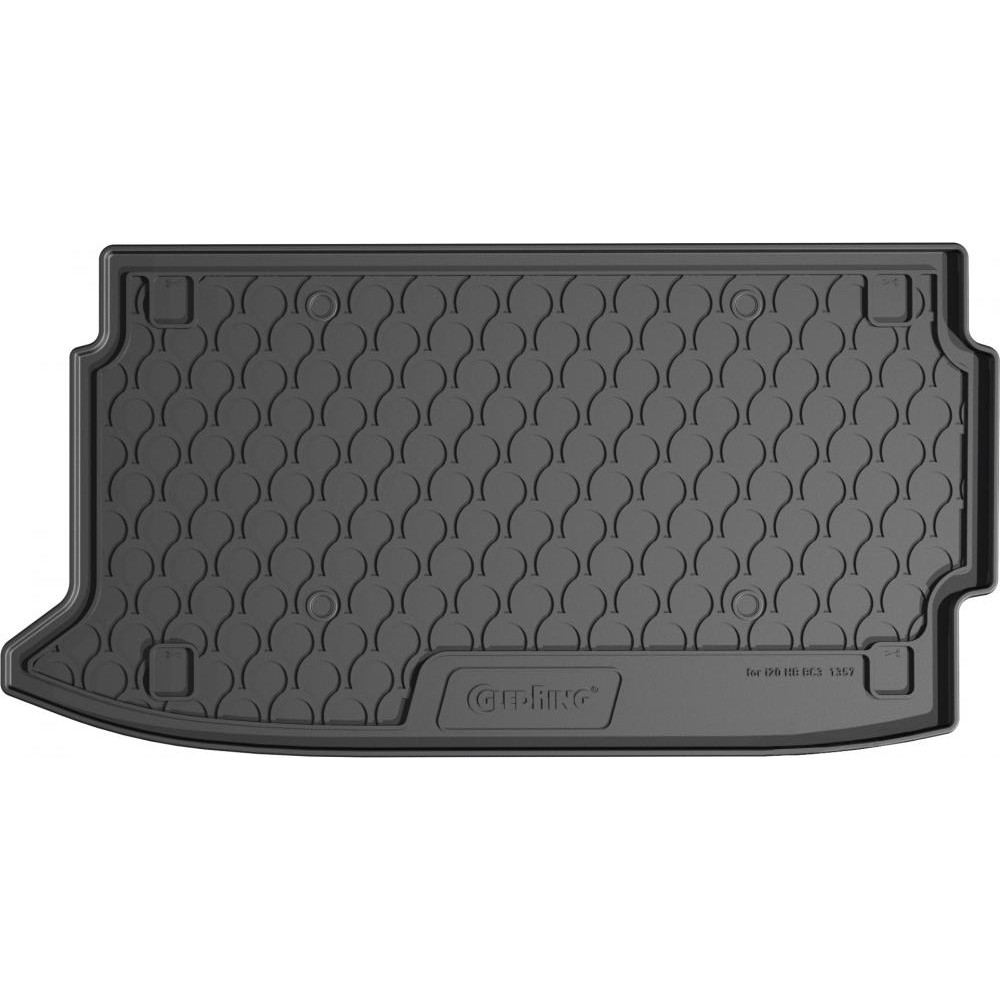 Gledring Автомобільний килимок в багажник GledRing HYUNDAI I20 3 верх 20- чорний Хендай ай 20 - зображення 1