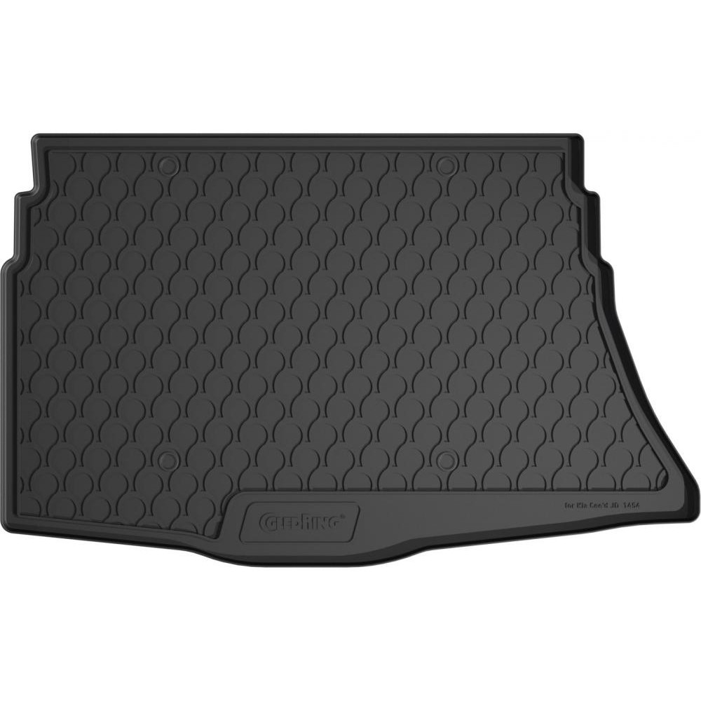 Gledring Автомобільний килимок в багажник GledRing Kia Ceed 2 5d HB 12-18 чорний КИА Сид - зображення 1