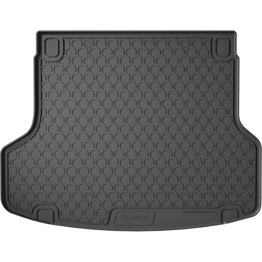 Gledring Автомобільний килимок в багажник GledRing HYUNDAI i30 3 EUR UN 16- чорний Хендай ай 30 - зображення 1