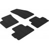Gledring Автомобільні килимки поліки в салон GledRing на у Volvo C30 1 МКПП 06-13 Вольво С30 чорні - зображення 1