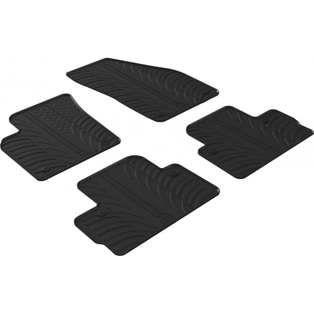 Gledring Автомобільні килимки поліки в салон GledRing на у Volvo C30 1 МКПП 06-13 Вольво С30 чорні - зображення 1