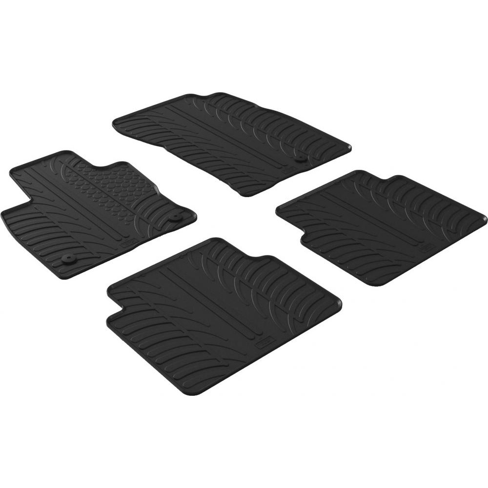 Gledring Автомобільні килимки поліки в салон GledRing на у FORD KUGA 3 19- Форд Куга чорні - зображення 1