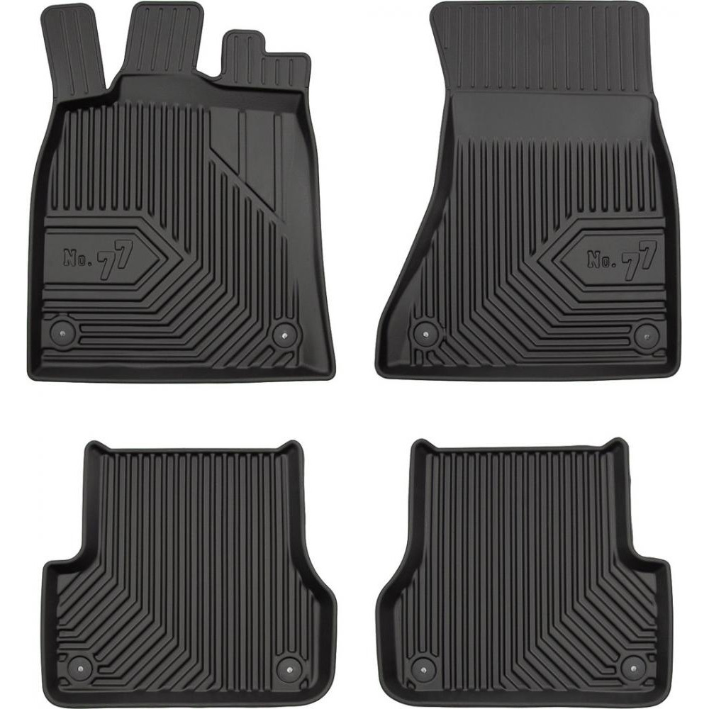 Frogum Автомобільні килимки поліки в салон Frogum 3D на у Audi S6 4 C7 11-18 Ауди С6 чорні - зображення 1