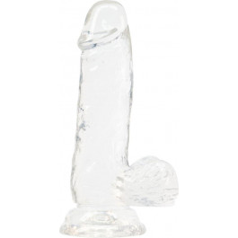   Addiction Crystal Clear Dildo With Balls - 6" (SO5580)