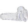 Addiction Crystal Clear Dildo With Balls - 6" (SO5580) - зображення 3