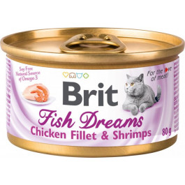 Brit Fish Dreams Chicken Fillet & Shrimps 80 г (8595602527885)