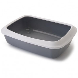   SAVIC Туалет  Iriz Cat Litter Tray з бортиком для котів 50x37x13 см сірий (0264_00WG)