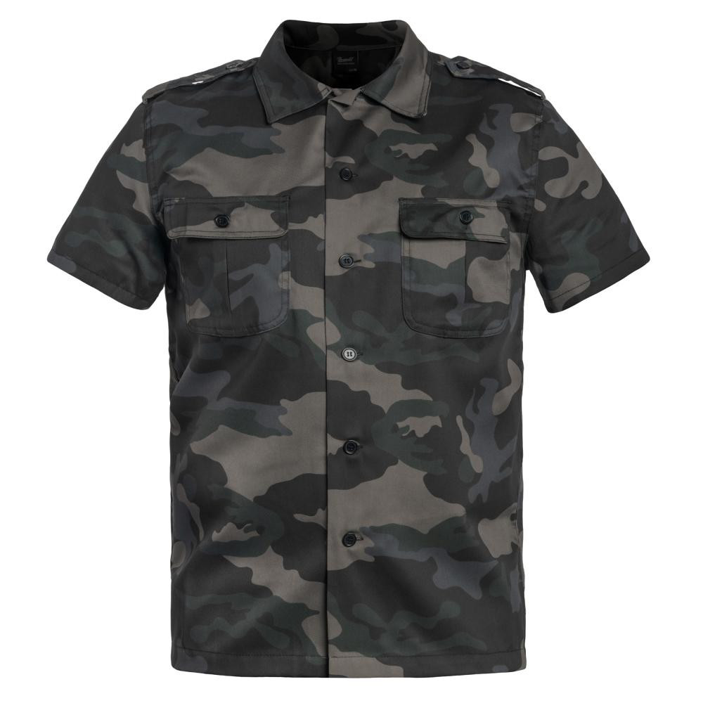 Brandit US Shirt - Dark Camo (4101-4-4XL) - зображення 1