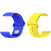 BeCover Набор ремешков  Ukrainian Freedom для Xiaomi iMi KW66 (22mm)/Mi Watch Color/Haylou LS01 Yellow-Blue  - зображення 1