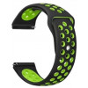 BeCover Ремешок  Nike Style для Garmin Vivoactive 3/3 Music/Vivomove HR/Vivomove Black-Green (705775) - зображення 1