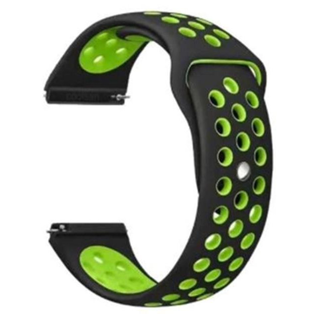 BeCover Ремешок  Nike Style для Garmin Vivoactive 3/3 Music/Vivomove HR/Vivomove Black-Green (705775) - зображення 1