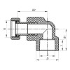 KOER Угол с накидной гайкой 20x1/2F PPR  K0144.PRO (KP0182) - зображення 2