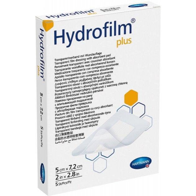 Hartmann Пов`язка Гідрофілм Плюс ( Hydrofilm Plus) 5см*7,2см, 1шт. - зображення 1