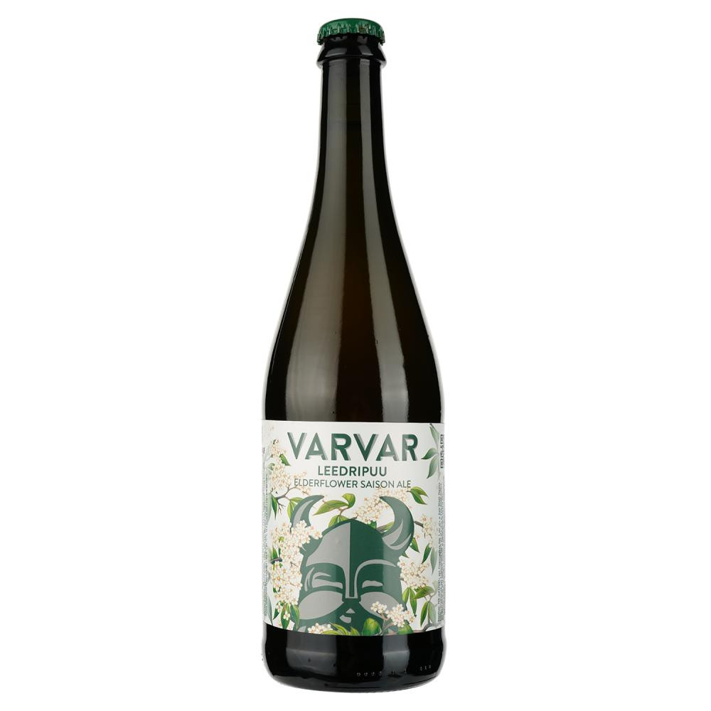 Varvar Пиво  Leedripuu Elderflower Saison, світле, нефільтроване, 5,9%, 0,75 л (4820201011218) - зображення 1