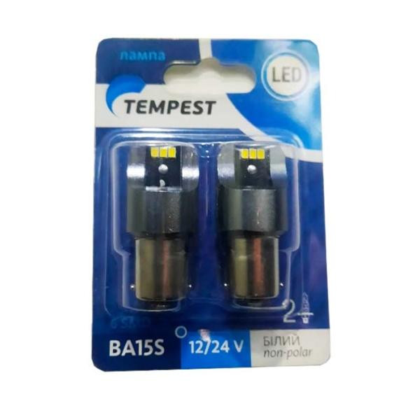 Tempest BA15S 6SMD Non-polar WHITE 2шт (TMP191156) - зображення 1