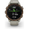 Garmin Descen Mk3i – 43 mm Bronze PVD Titanium with French Gray Silicone Band (010-02753-13/14) - зображення 5