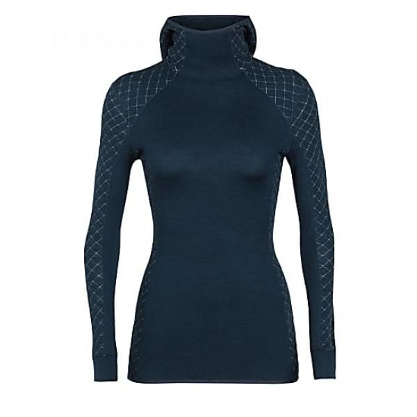 Icebreaker Пуловер  Affinity Thermo Hooded Pullover Eclipse Heather S (1052-103 892 401 S) - зображення 1