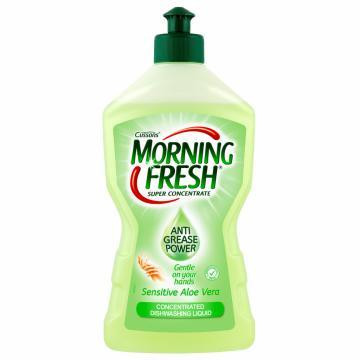 Morning Fresh Жидкость для ручного мытья посуды Sensitive Aloe Vera Cуперконцентрат 450 мл (5900998022983) - зображення 1