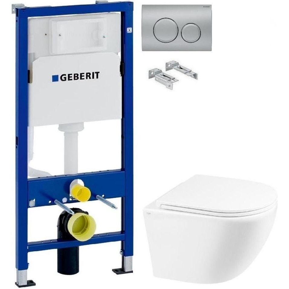 Geberit Duofix 458.103.00.1+Qtap Robin Ultra Quiet QT1333046EUQW - зображення 1