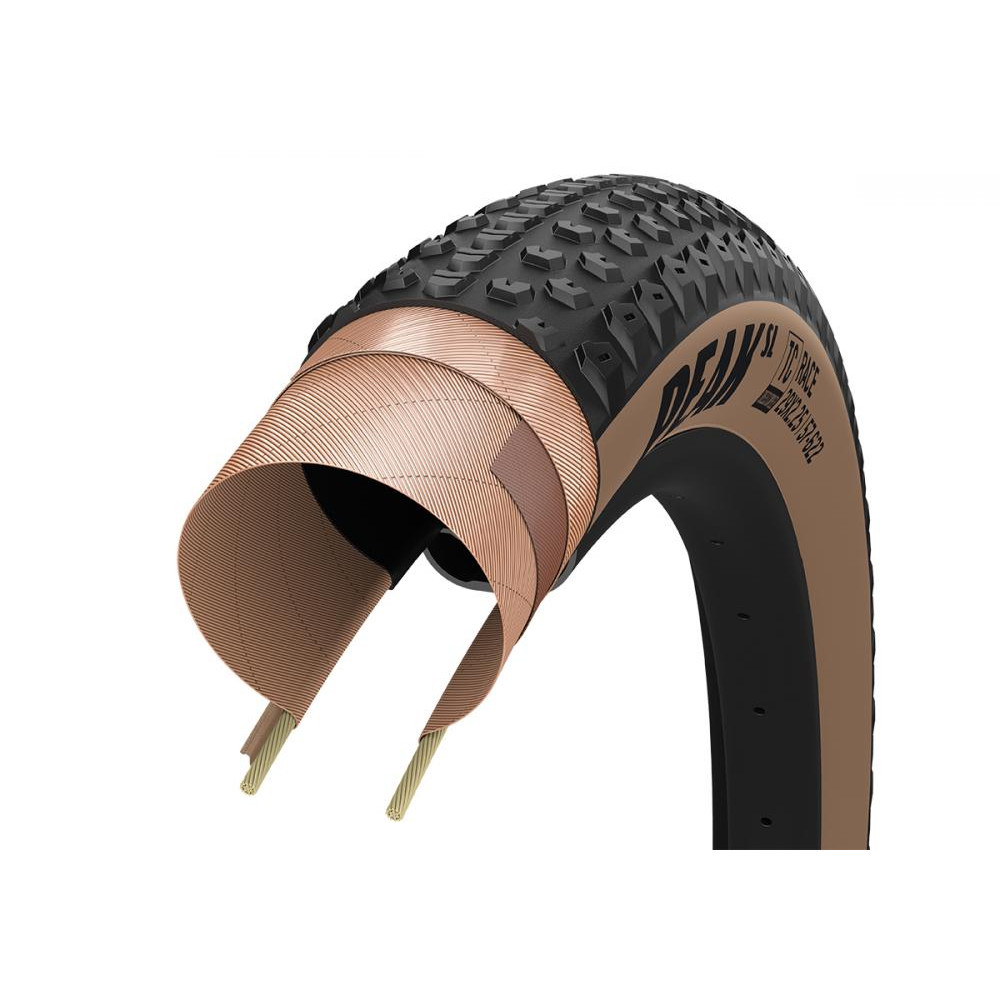 Goodyear Покришка 29"x2.4" (61-622)  Peak SL Race Tubeless Complete Folding Blk/Tan (TIR-19-46) - зображення 1