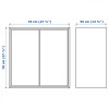 IKEA EKET Шафа навісна біла 70х35х70 см (894.352.21) - зображення 5