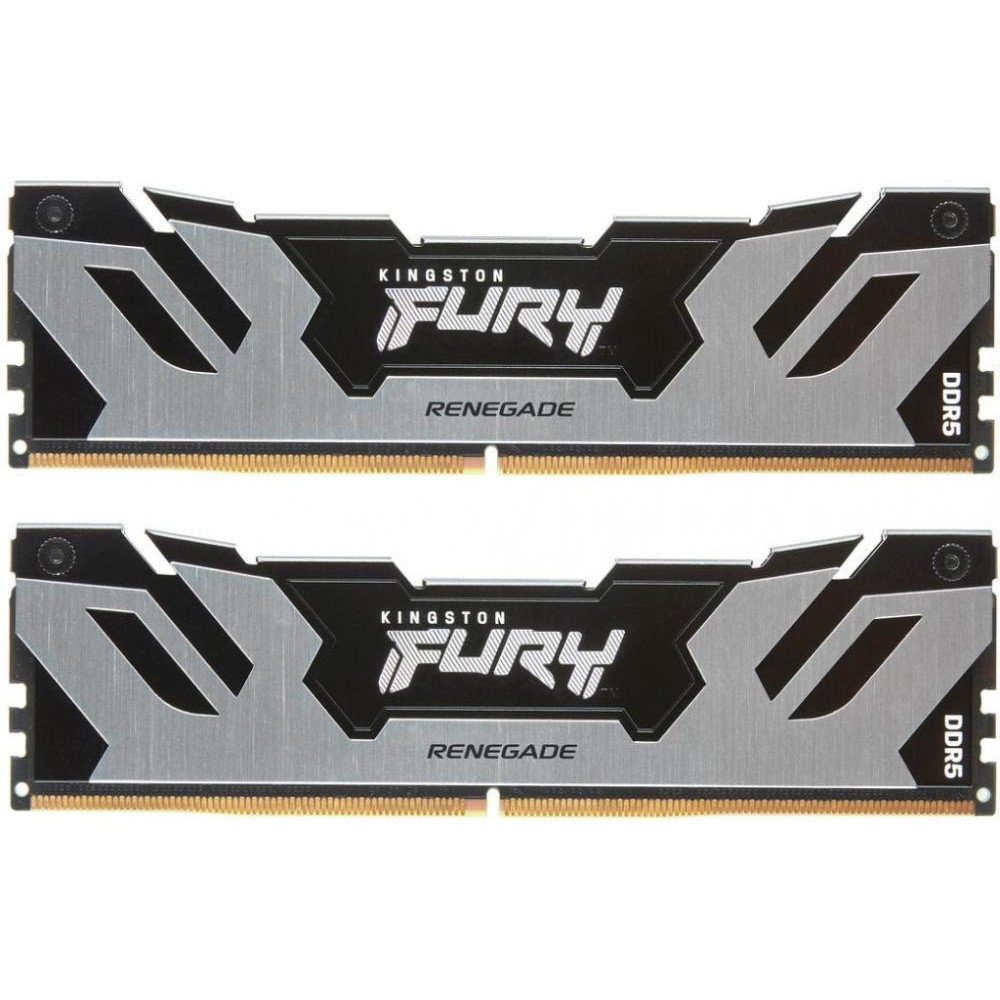 Kingston FURY 48 GB (2x24GB) DDR5 6400 MHz Renegade Silver (KF564C32RSK2-48) - зображення 1