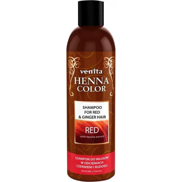 Venita Шампунь  Henna Color Red для рыжих и красных волос 250 мл (5902101519564) - зображення 1