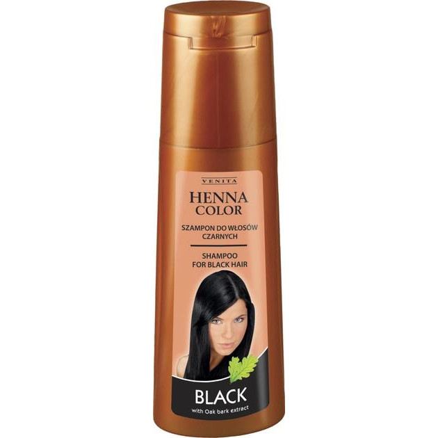 Venita Шампунь  Henna - Колор для Черных волос 250 мл (5902101514323) - зображення 1