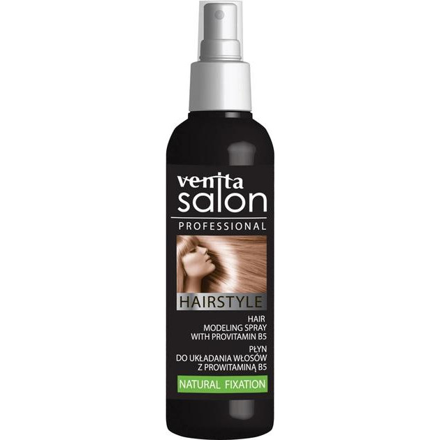 Venita Спрей для укладки волос  с витамином В-5 Salon Hairstyle натуральная фиксация 130 мл (5902101514491) - зображення 1