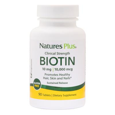 Nature's Plus , Биотин, длительного высвобождения, 90 таблеток (NAP-01793) - зображення 1