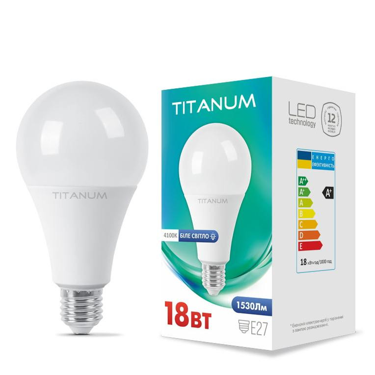 TITANUM LED A80 18W E27 4100K (TLA8018274) - зображення 1