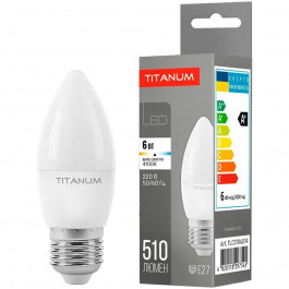TITANUM LED C37 6W E27 4100K 220V (TLС3706274)