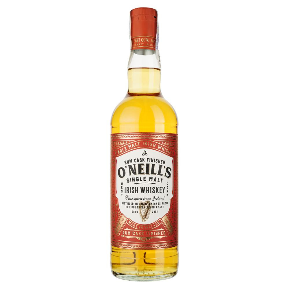 ONeills Віскі  Rum Cask Finished Single Malt Irish Whiskey 40% 0.7 л (5391524714319) - зображення 1