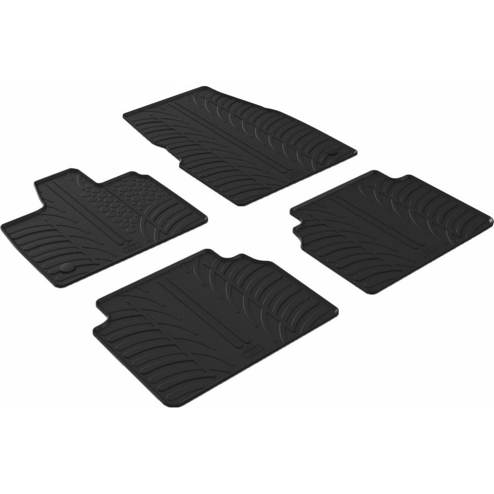 Gledring Автомобільні килимки поліки в салон GledRing на у BMW i3 I01 13-21 БМВ ай3 чорні - зображення 1