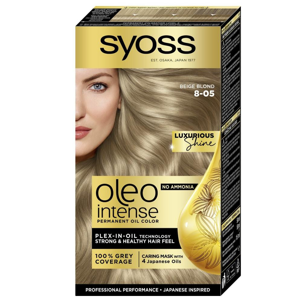 Syoss Крем-краска  Oleo Intense Бежевый блонд 8-05 (4015000978170) - зображення 1