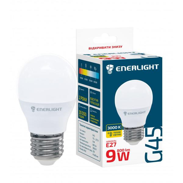 Enerlight LED G45 9W 3000K E27 (G45E279SMDWFR) - зображення 1