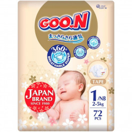 Goo.N Premium Soft Newborn SS, 72 шт (863222)