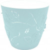 Alya Plastik Горшок пластиковый  3D NO:1 круглый 0,7 л голубой (8682476898026) - зображення 2